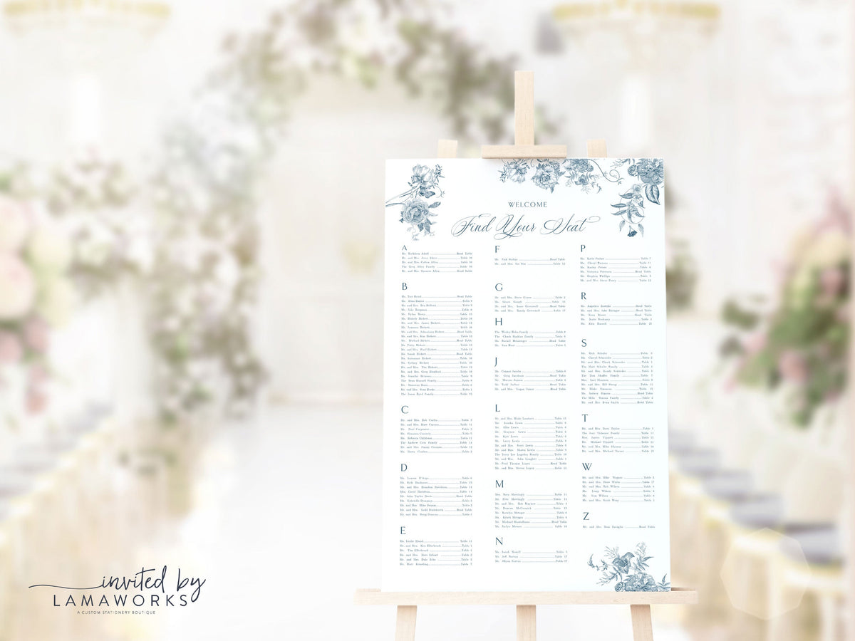 Vintage Illustration Botanical Wedding Invitation - Elizabeth & Grayson