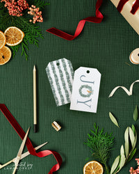 Christmas Wreath Joy Gift Tag