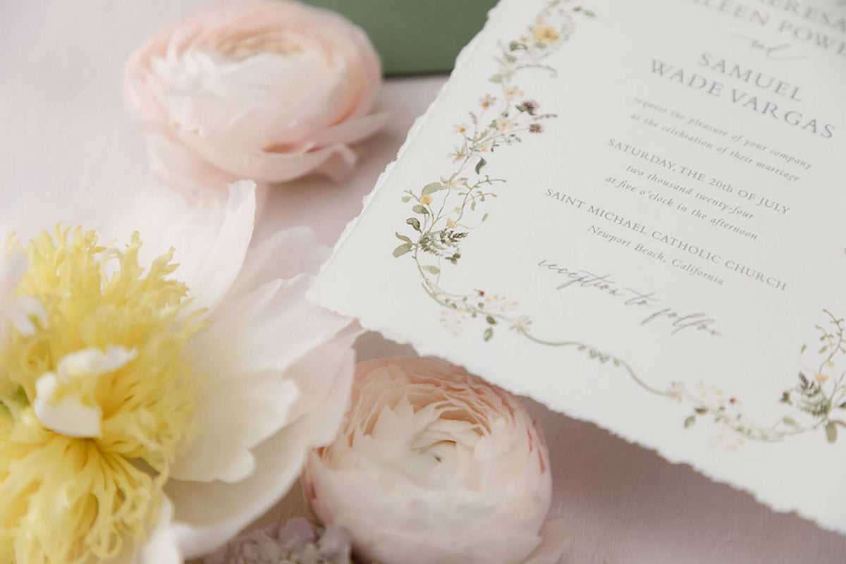 Theresa | Deckled Invitation Suite