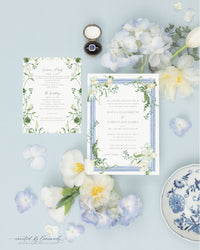 Kayla | Invitation Suite - Blue Frame