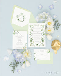 Kayla | Invitation Suite - Floral Frame
