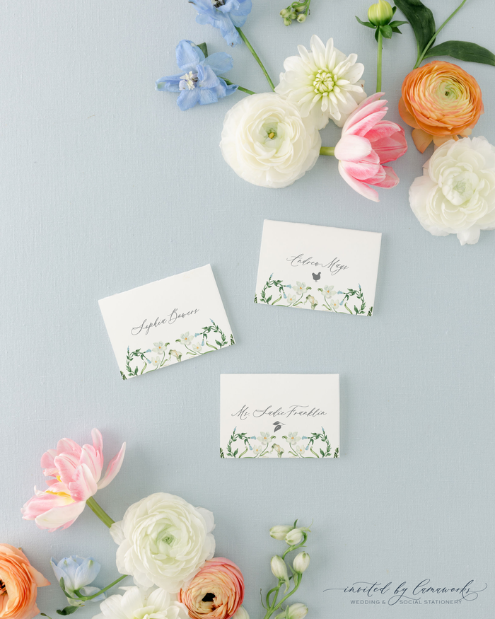 Kayla |  Floral Escort or Place Card