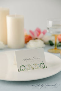 Kayla |  Floral Escort or Place Card