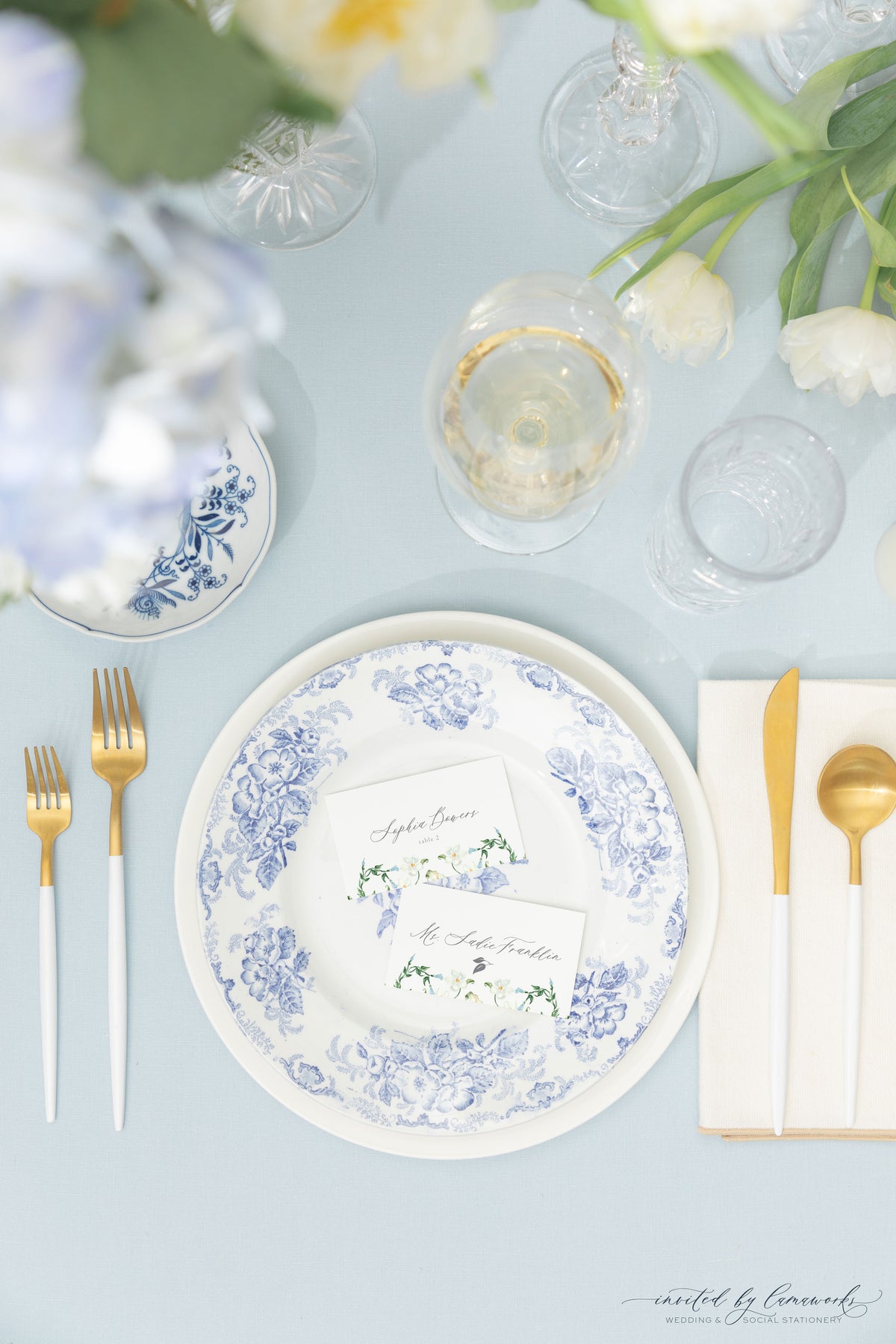 Kayla |  Floral Escort or Place Card