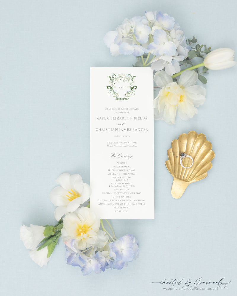 Kayla | Wedding Program