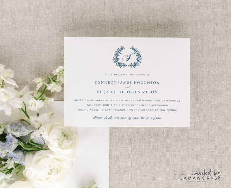 Modern Minimalist Monogram Stationery Set - Sarah