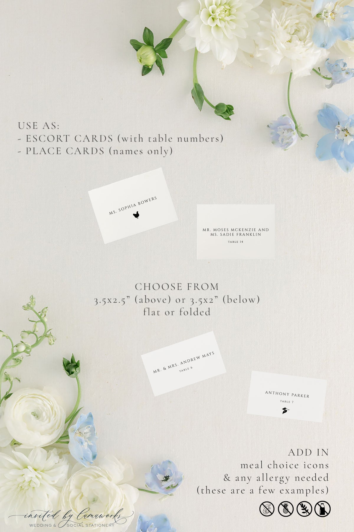 Kim | Wedding Place & Escort Cards