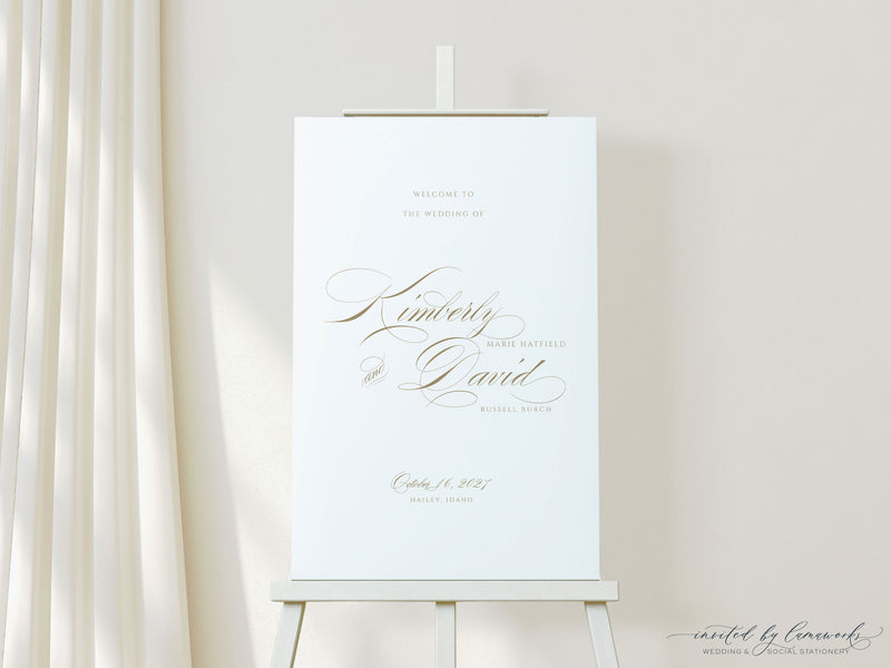 Kim | Welcome Sign