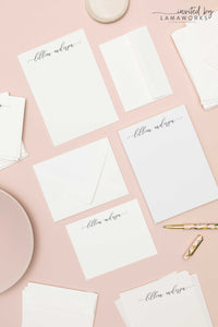 Romantic Calligraphy Place Card or Escort Card | Rochelle