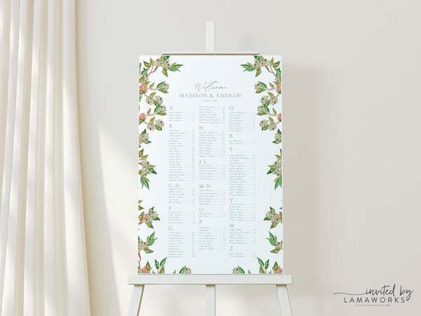 Madison | Seating Chart | Invited by LamaWorks