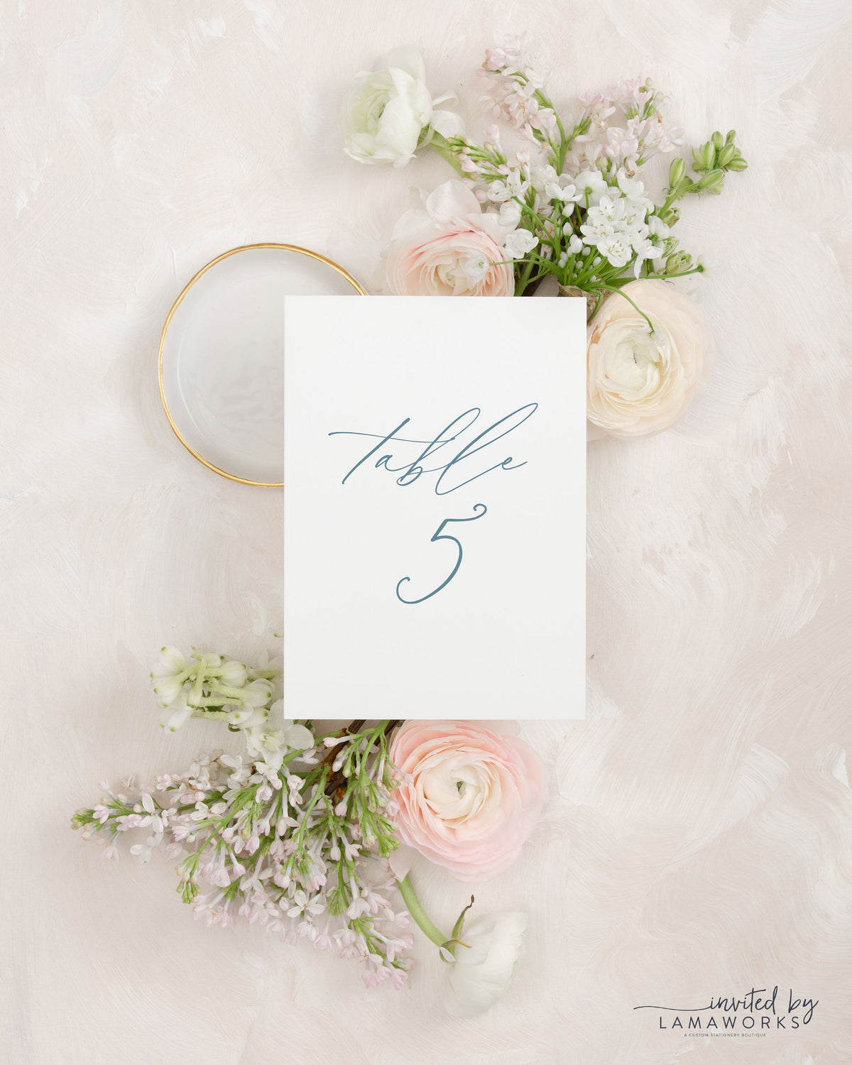 Custom Watercolor Rose Printed Menu Cards for a Boho Wedding | Rebecca