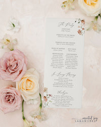 Melissa | Ceremony Programs