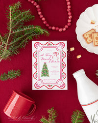 A Very Merry Soirée Christmas Party Invitation