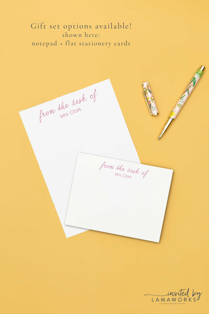 Personalized Teacher Notepad | Clark
