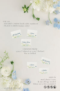 Natalie | Escort or Place Card - Floral