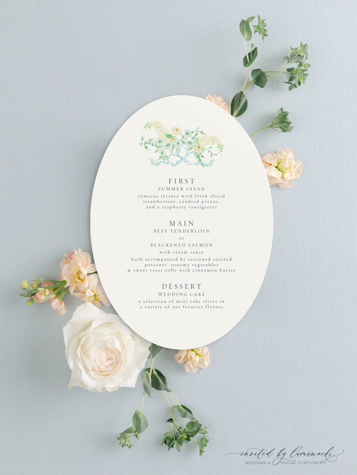 Addison | Oval Menu