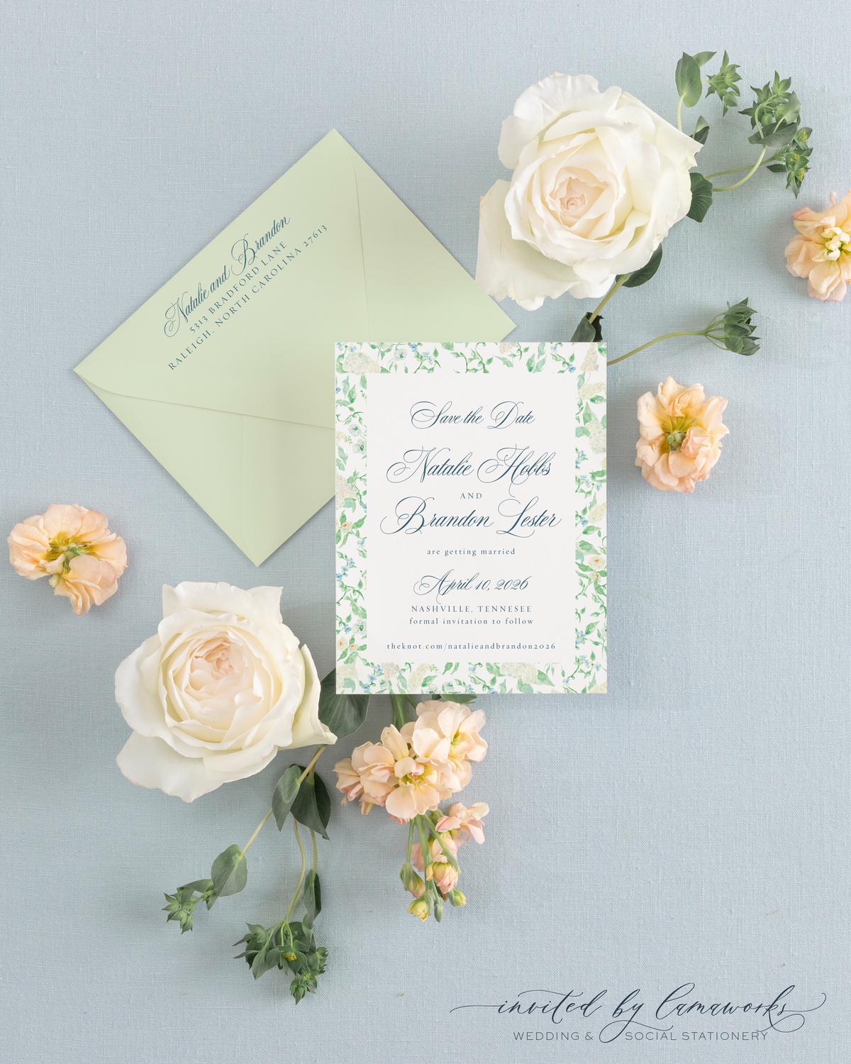 Natalie | Save the Date - Floral Frame