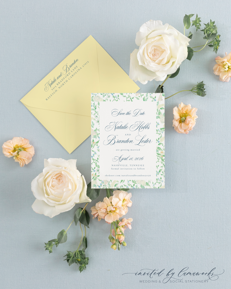 Natalie | Save the Date - Floral Frame