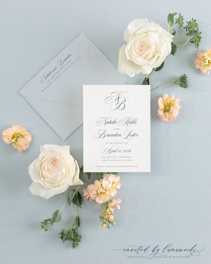 Natalie | Save the Date - Monogram