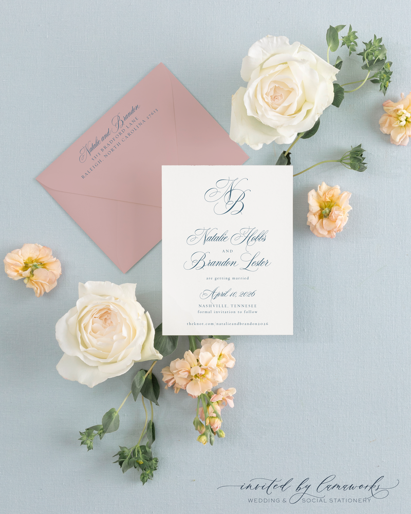 Natalie | Save the Date - Monogram