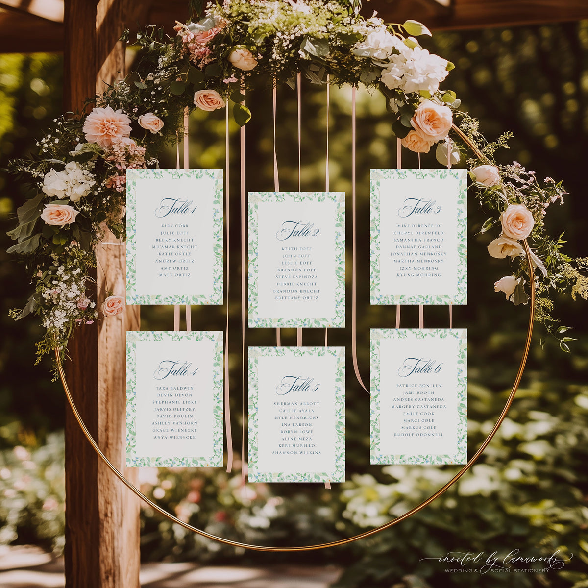 Natalie | Seating Chart Cards