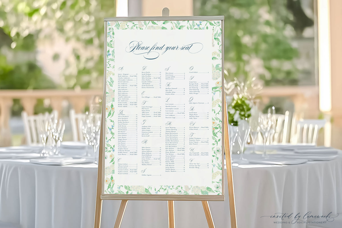 Natalie | Seating Chart