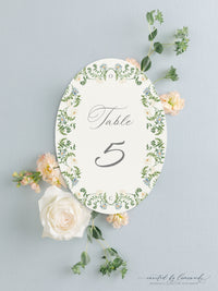 Odette | Oval Table Numbers