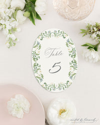 Odette | Oval Table Numbers