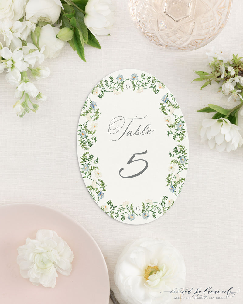 Odette | Oval Table Numbers