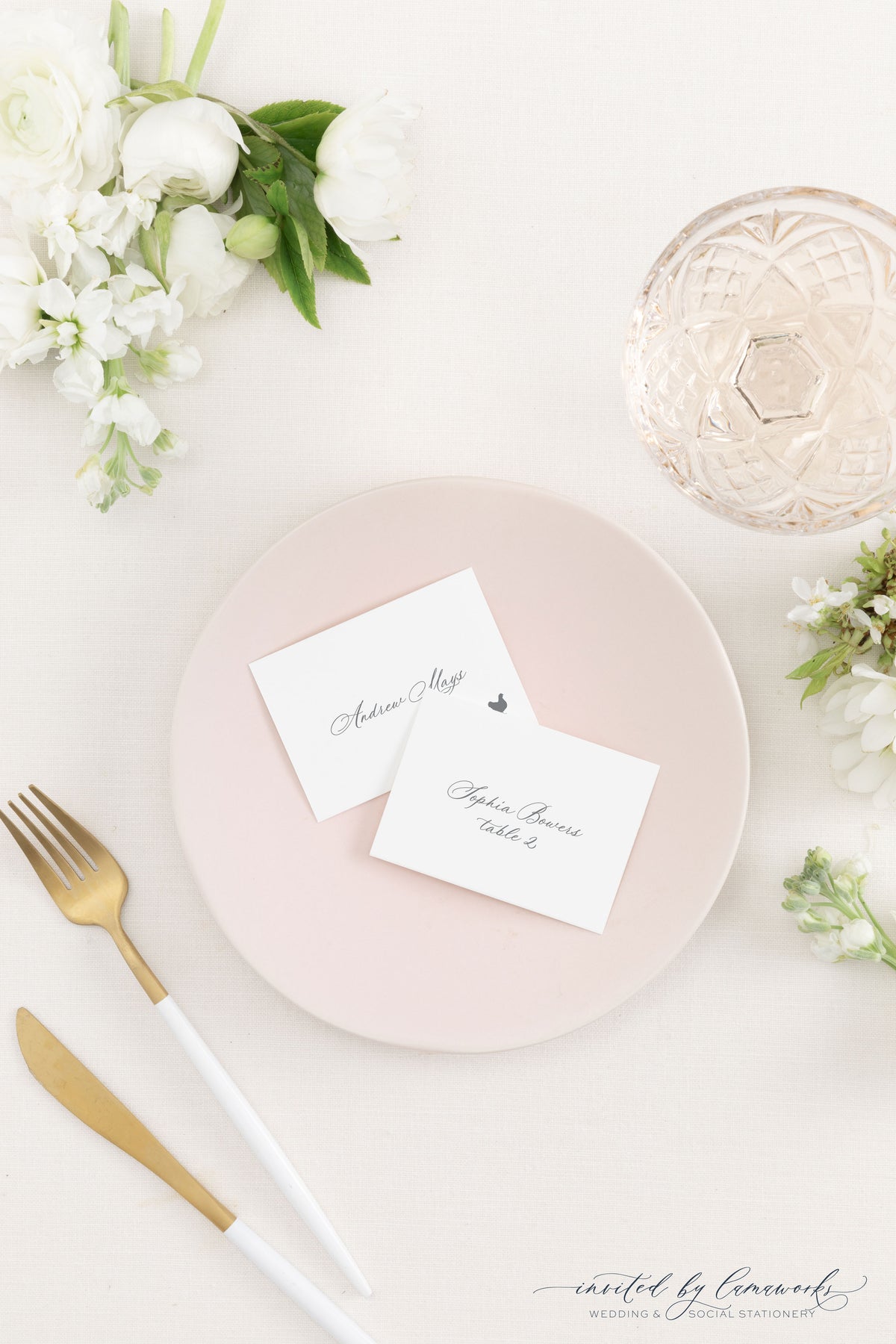 Odette | Monogram  Escort or Place Card
