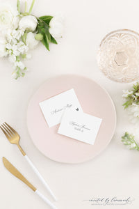 Odette | Monogram  Escort or Place Card