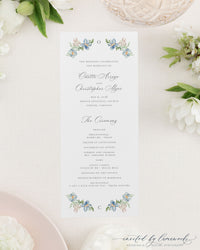 Odette | Wedding Program