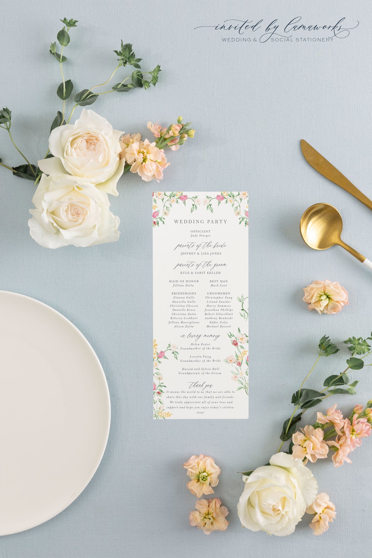 Olivia | Wedding Program