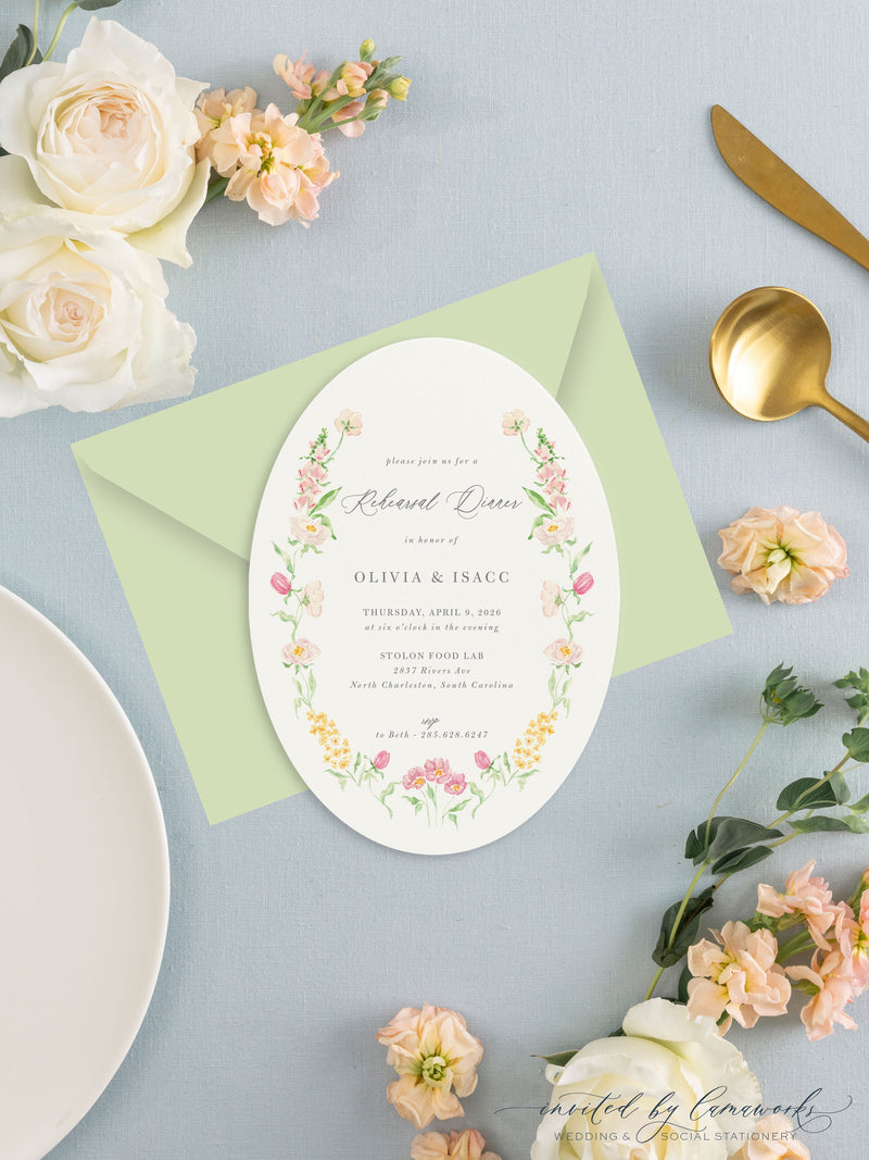 Olivia | Rehearsal Dinner Invitation
