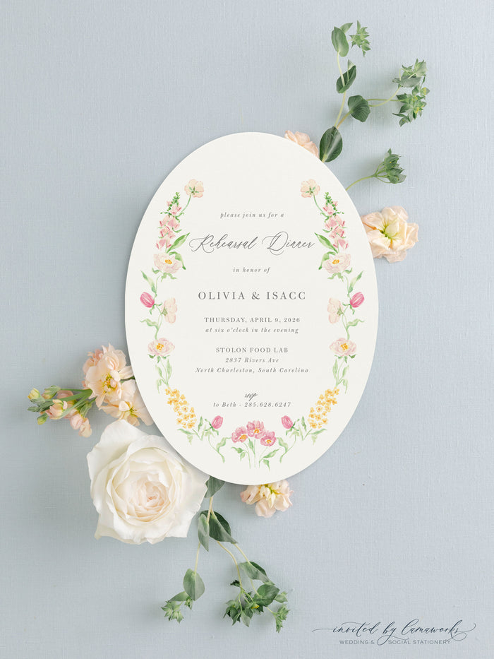 Olivia | Rehearsal Dinner Invitation