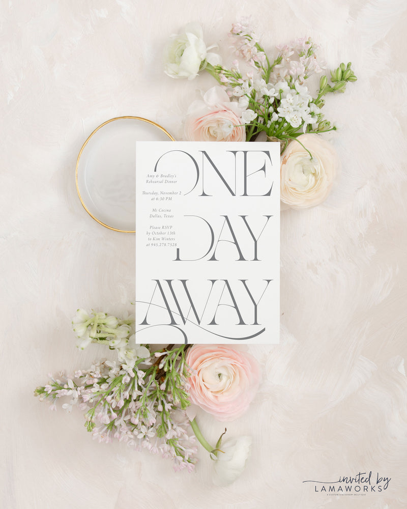 Amy | Rehearsal Dinner Invitation