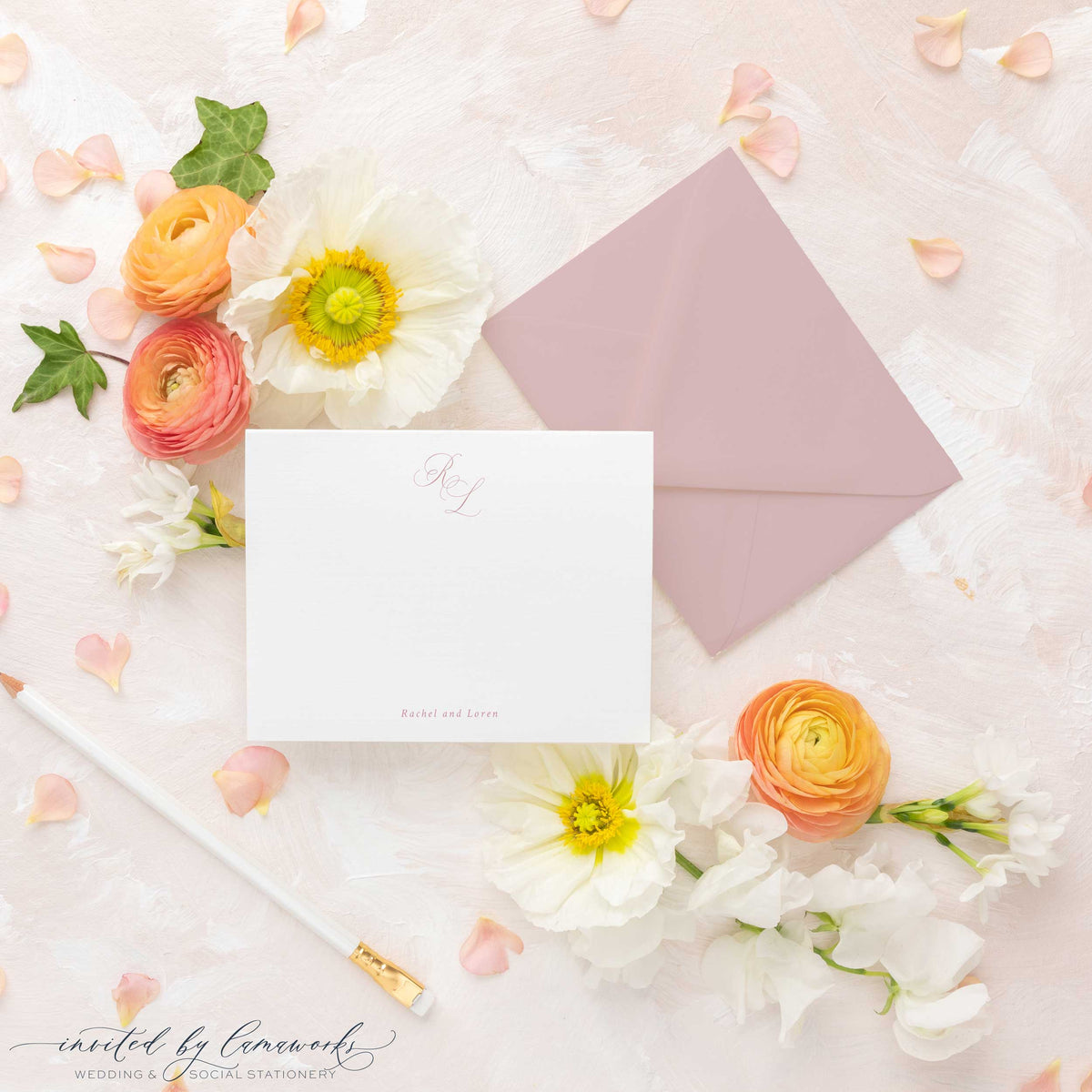 Rachel | Personal Stationery Flat