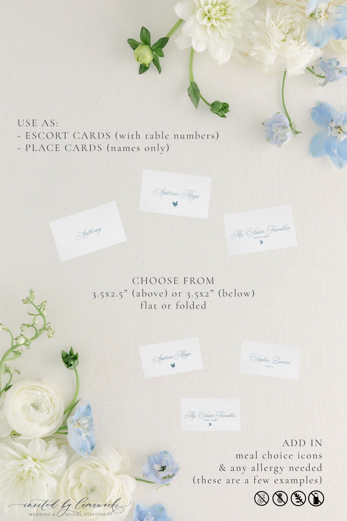 Rachel | Escort or Place Card 1