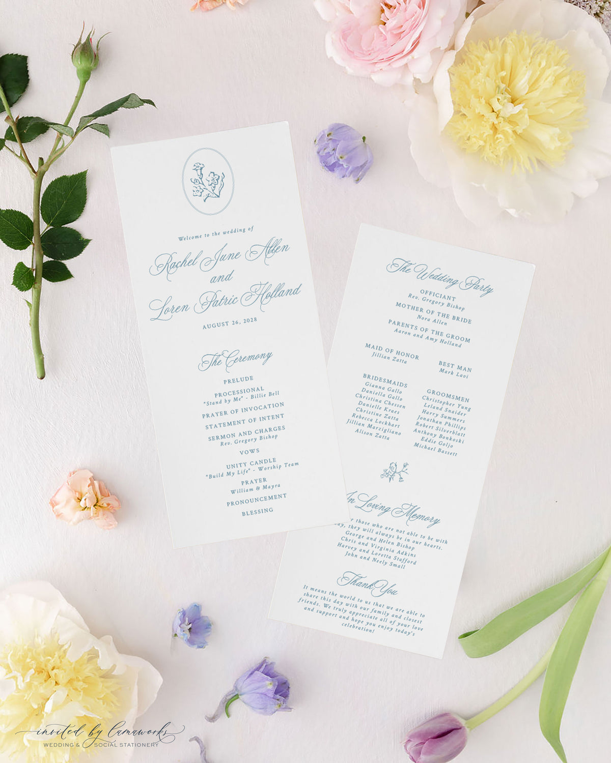 Rachel | Wedding Program