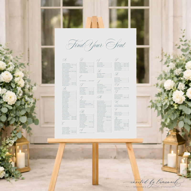 Rachel | Seating Chart