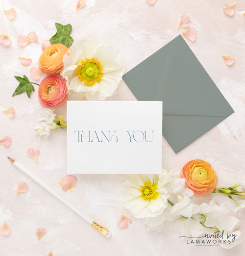 Renee | Folded Thank You Card