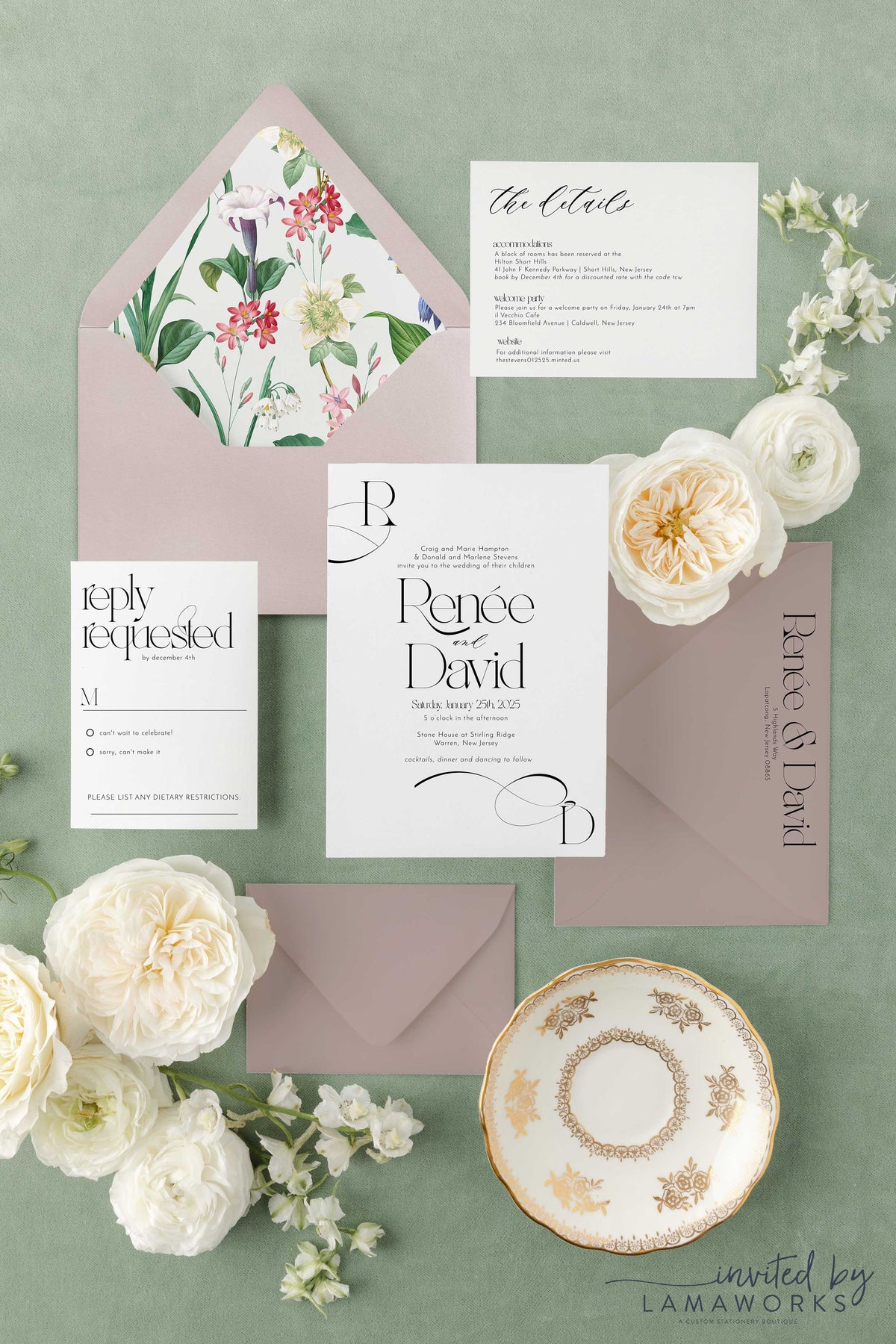 Reme Invitation Renee | Invitation Suite – Invited by LamaWorks