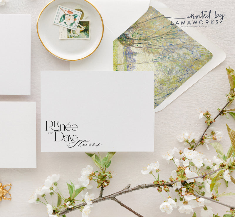 Renee | Flat Personal Stationery Set 1