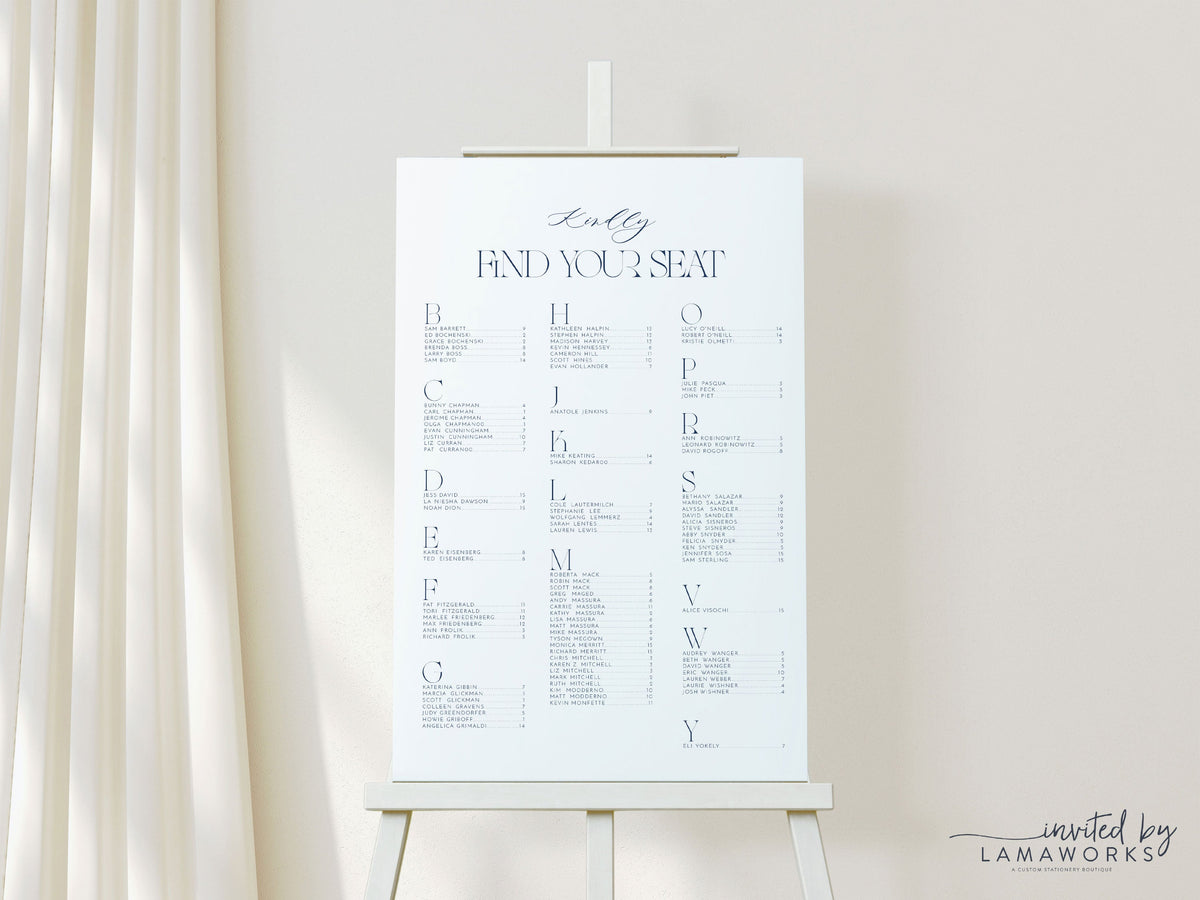 Renee | Seating Chart