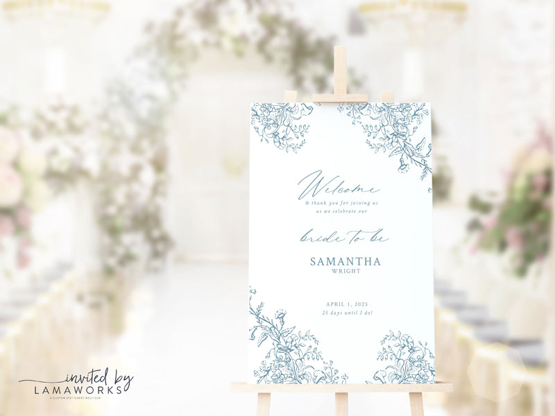 Samantha | Wedding or Shower Welcome Sign