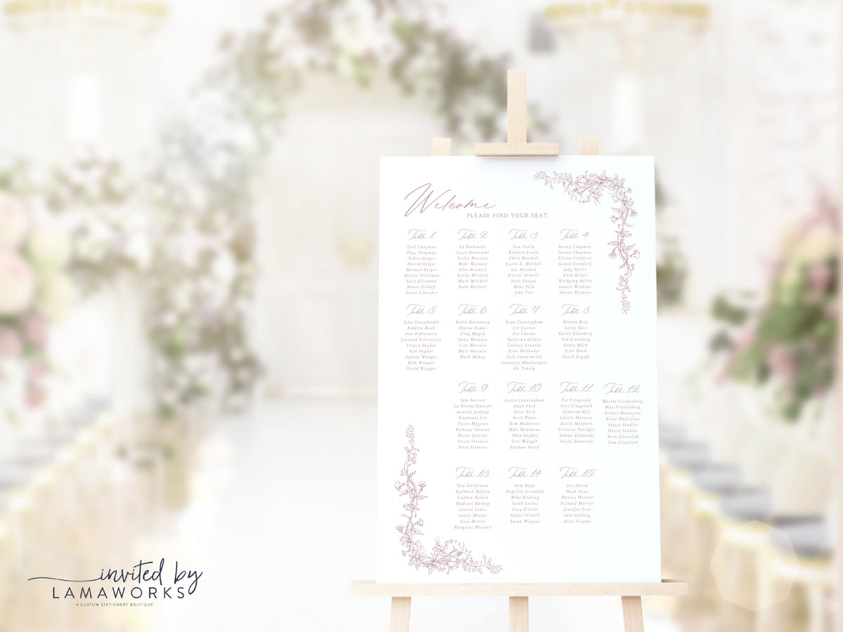 Samantha | Seating Chart
