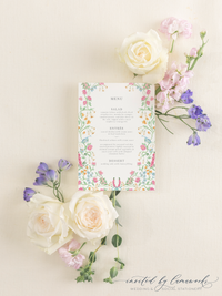 Sophia | 5x7 Menu