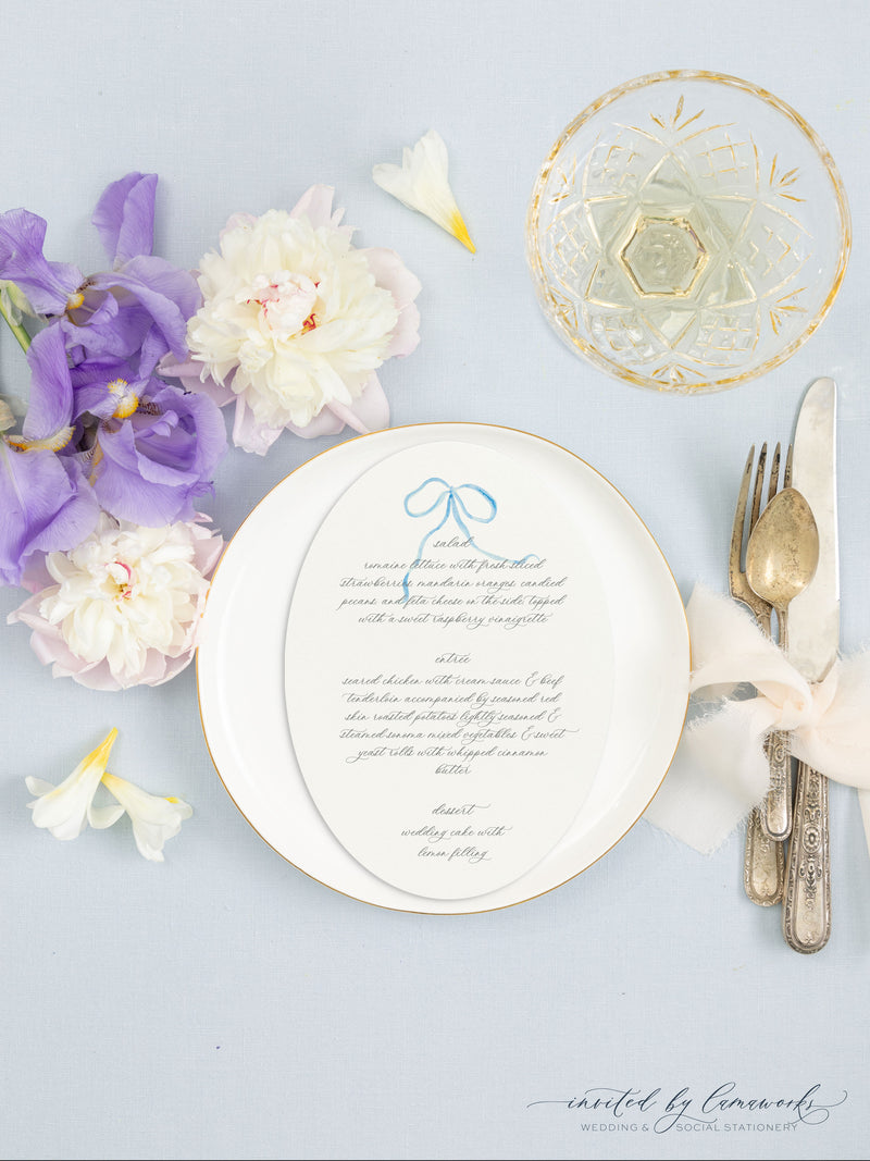 Sophia | Oval Menu