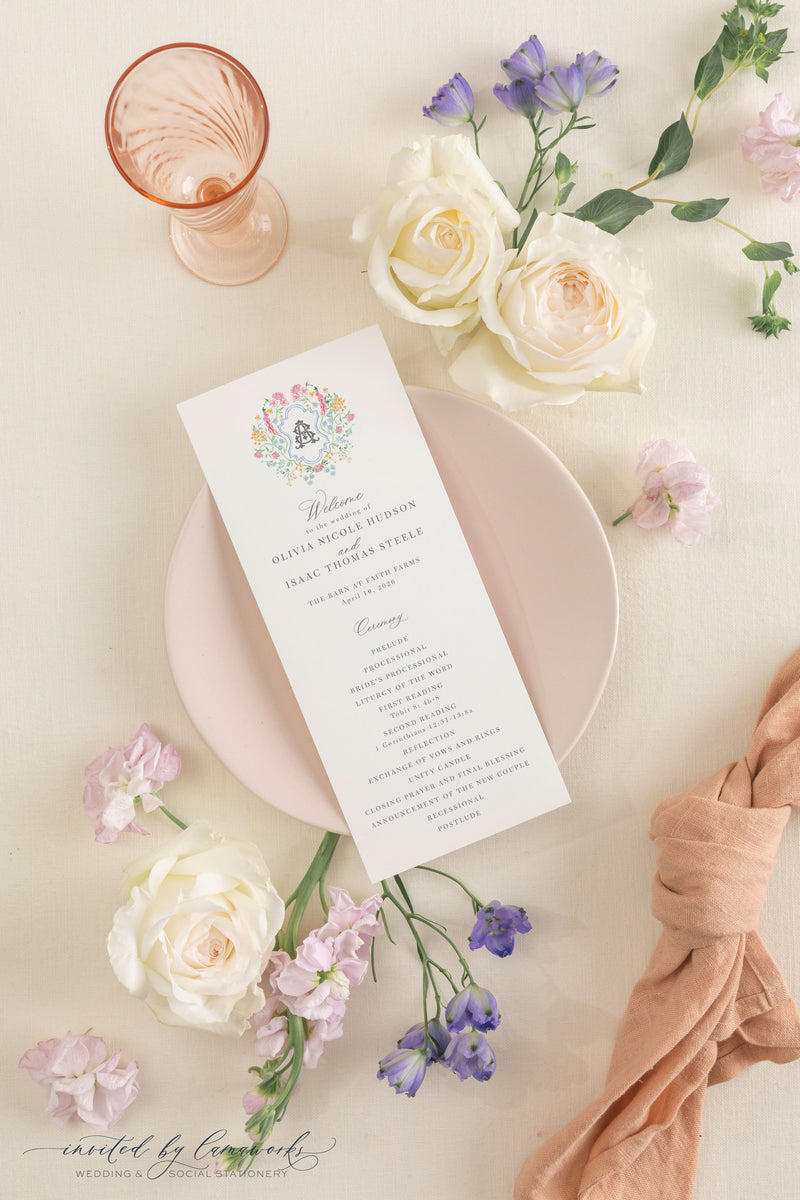 Sophia | Wedding Program