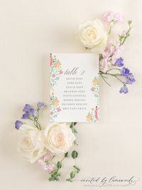 Olivia | Seating Chart Cards